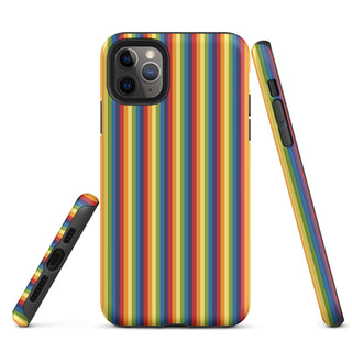 iPhone Case Rainbow Stripe with Hard Protective Shell Cover for iPhone