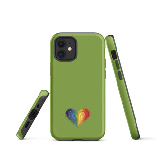 Green Rainbow Heart iPhone Case – Fresh & Protective Ellen Jean iPhone Cover