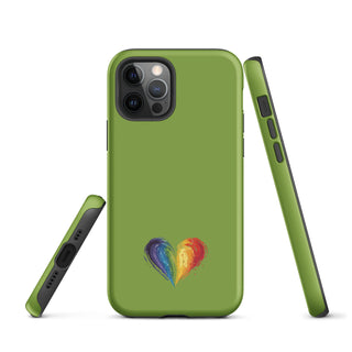 Green Rainbow Heart iPhone Case – Fresh & Protective Ellen Jean iPhone Cover