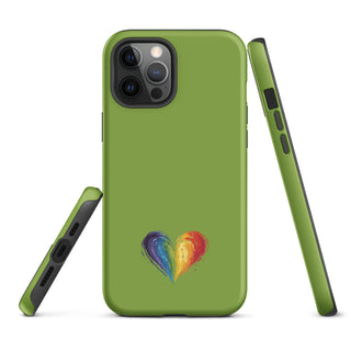 Green Rainbow Heart iPhone Case – Fresh & Protective Ellen Jean iPhone Cover