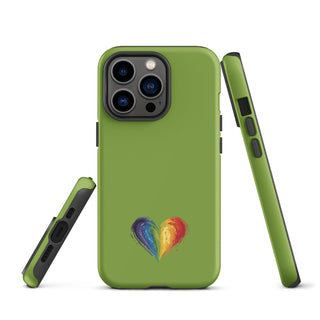 Green Rainbow Heart iPhone Case – Fresh & Protective Ellen Jean iPhone Cover