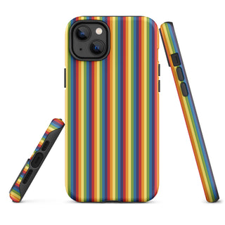 iPhone Case Rainbow Stripe with Hard Protective Shell Cover for iPhone