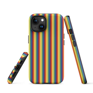 iPhone Case Rainbow Stripe with Hard Protective Shell Cover for iPhone