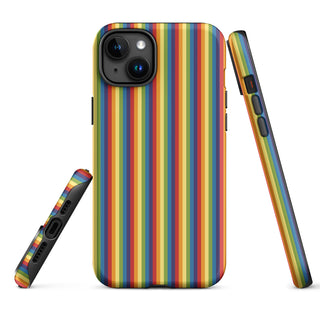 iPhone Case Rainbow Stripe with Hard Protective Shell Cover for iPhone