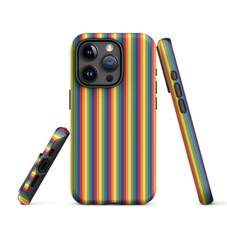 iPhone Case Rainbow Stripe with Hard Protective Shell Cover for iPhone