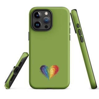 Green Rainbow Heart iPhone Case – Fresh & Protective Ellen Jean iPhone Cover