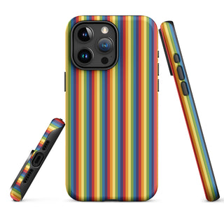 iPhone Case Rainbow Stripe with Hard Protective Shell Cover for iPhone