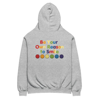 Sweatshirt Be Your Own Reason to Smile Heavyweight Tee Cotton Unisex Fit Graphic Sweatshirt