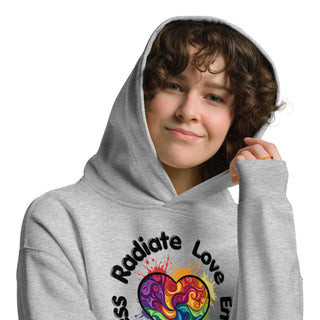 Sweatshirt Oversized Hoodie Radiate Love, Embrace Kindness Unisex Sweatshirt