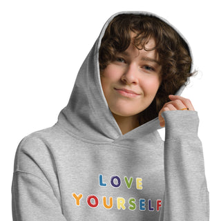 Oversized Hoodie Sweatshirt Rainbow Love Yourself Unisex Sweatshirt