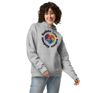 Sweatshirt Oversized Hoodie Radiate Love, Embrace Kindness Unisex Sweatshirt