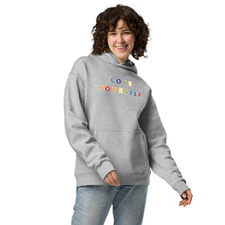 Oversized Hoodie Sweatshirt Rainbow Love Yourself Unisex Sweatshirt