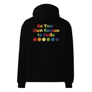 Sweatshirt Be Your Own Reason to Smile Heavyweight Tee Cotton Unisex Fit Graphic Sweatshirt