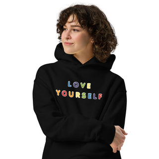 Oversized Hoodie Sweatshirt Rainbow Love Yourself Unisex Sweatshirt