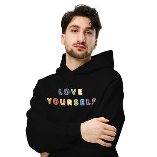 Oversized Hoodie Sweatshirt Rainbow Love Yourself Unisex Sweatshirt