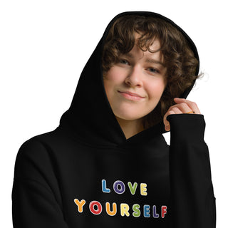 Oversized Hoodie Sweatshirt Rainbow Love Yourself Unisex Sweatshirt