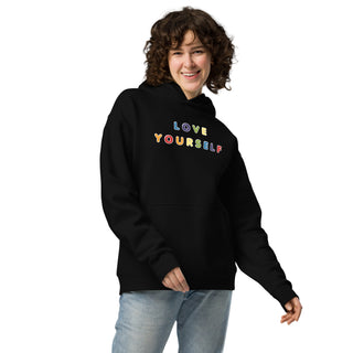 Oversized Hoodie Sweatshirt Rainbow Love Yourself Unisex Sweatshirt