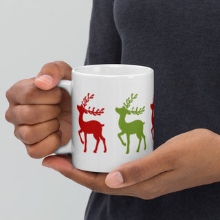 Christmas Reindeer Mug for Coffee Tea or Hot Chocolate