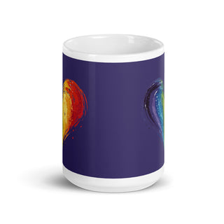 Purple Mug from Ellen Jean with Rainbow Heart