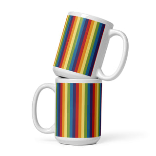 Rainbow Stripe Mug for Coffee or Tea