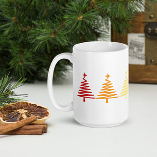 Christmas Trees Mug for Coffee Tea or Hot Chocolate