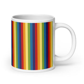 Rainbow Stripe Mug for Coffee or Tea