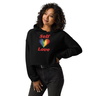 Crop Top Hoodie Self Love Sweatshirt