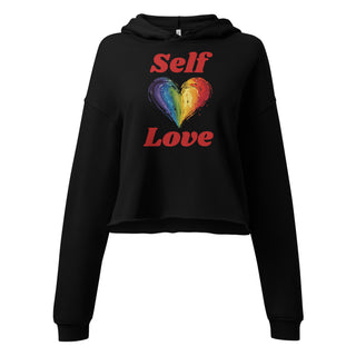 Crop Top Hoodie Self Love Sweatshirt