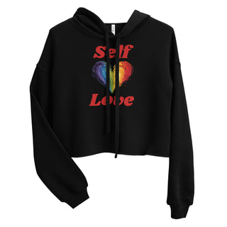 Crop Top Hoodie Self Love Sweatshirt