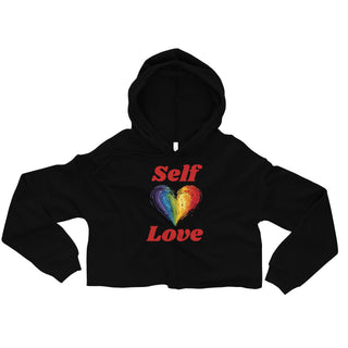 Crop Top Hoodie Self Love Sweatshirt