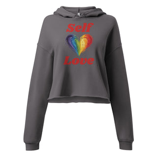 Crop Top Hoodie Self Love Sweatshirt